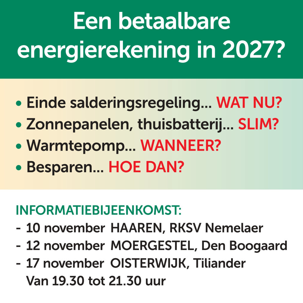 Een betaalbare energierekening in 2027?